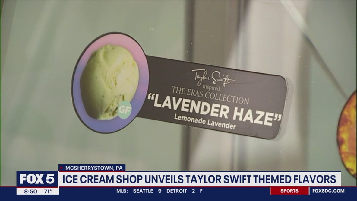 PA Ice Cream shop unveils Taylor Swift flavors